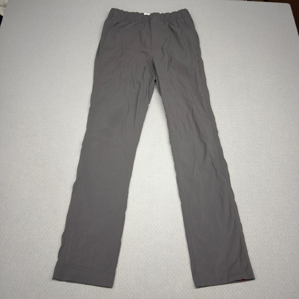 Topo Designs Pants Mens Small Gray Nylon Drawstring Hiking Slim Fit Trail